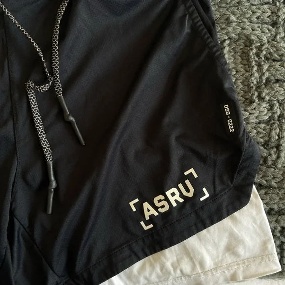 ASRV Dark Navy Athletic Shorts - Picture 2 of 8